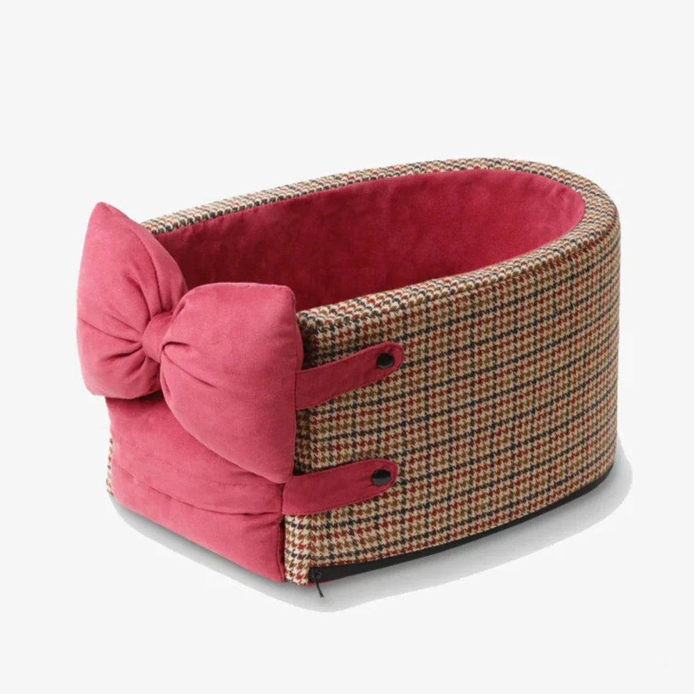 Travel Car Seat for Dogs and Cats – Houndstooth Pattern