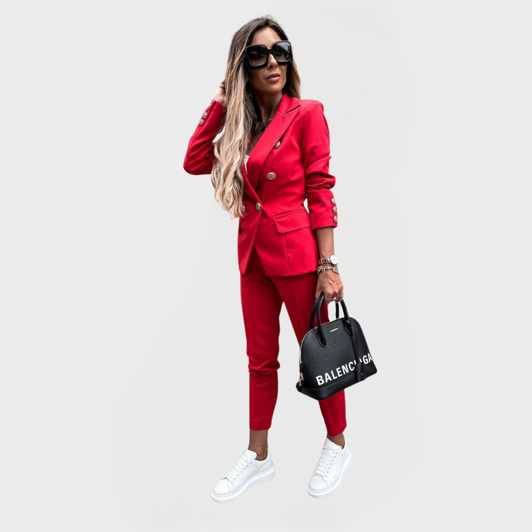 Róisín – Elegant Blazer and Trousers Set