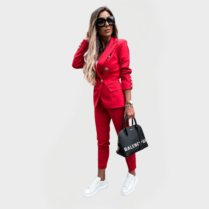 Róisín – Elegant Blazer and Trousers Set