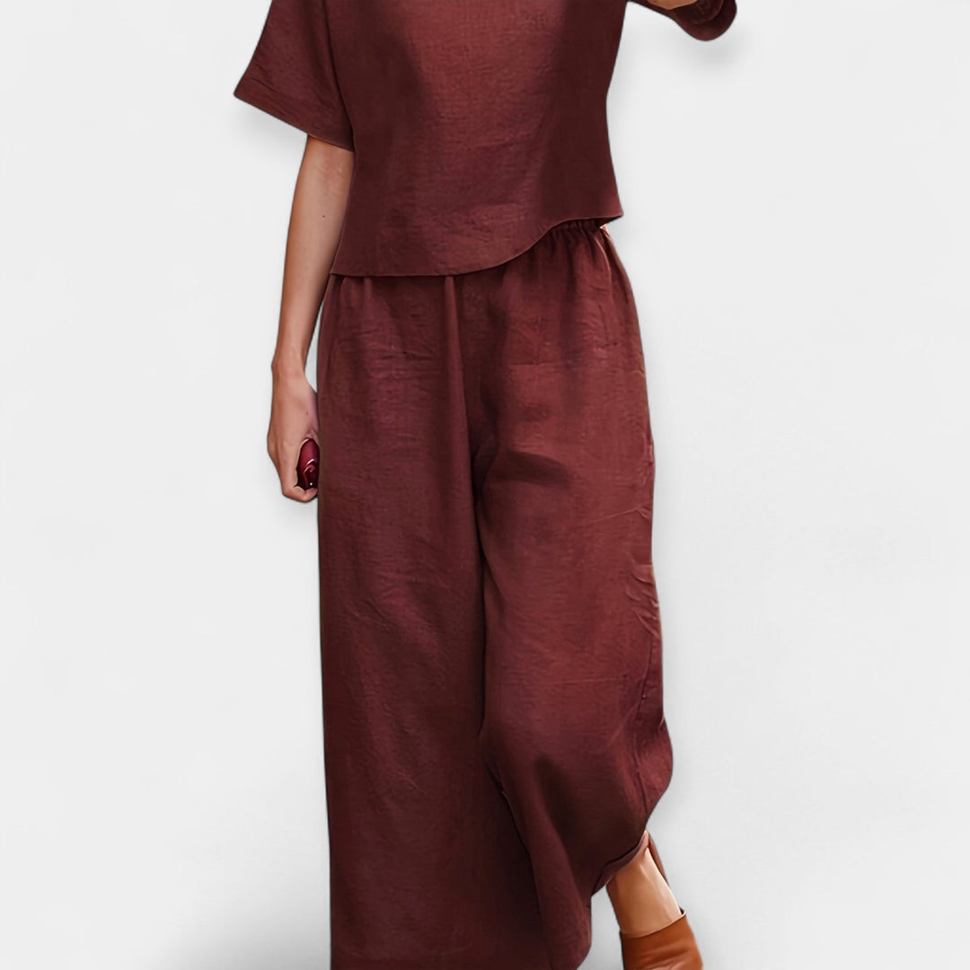 Órla – Airy Short-Sleeve Trouser Set