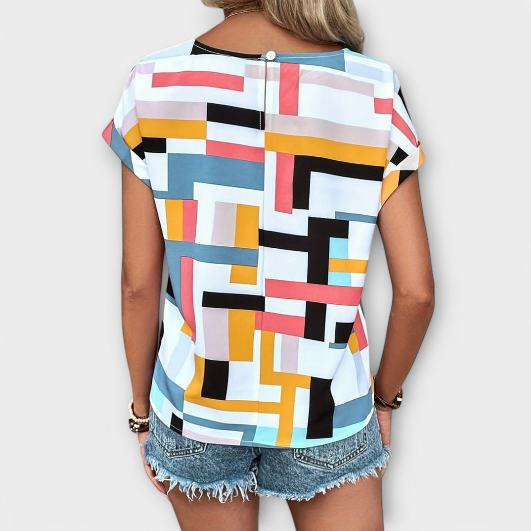Marijeta – Colourful Urban-Style Blouse