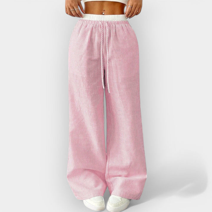 Órla – Striped Wide-Leg Trousers