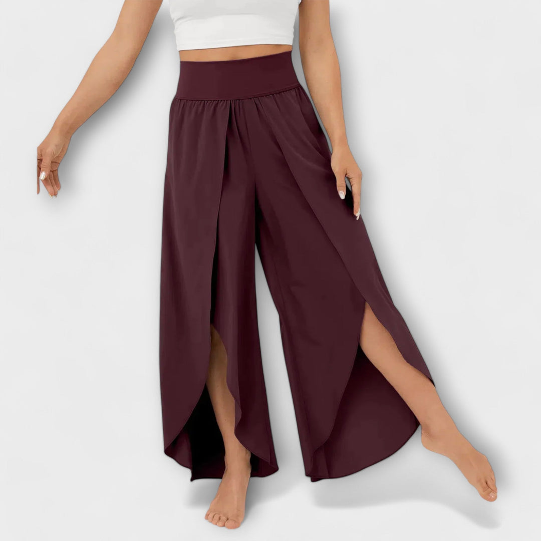 Marica – Fluid Trousers with Slits