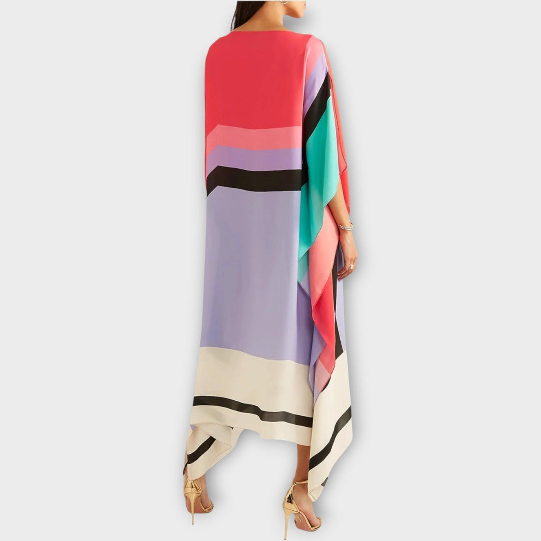 Saoirse – Kaftan with Linear Pattern