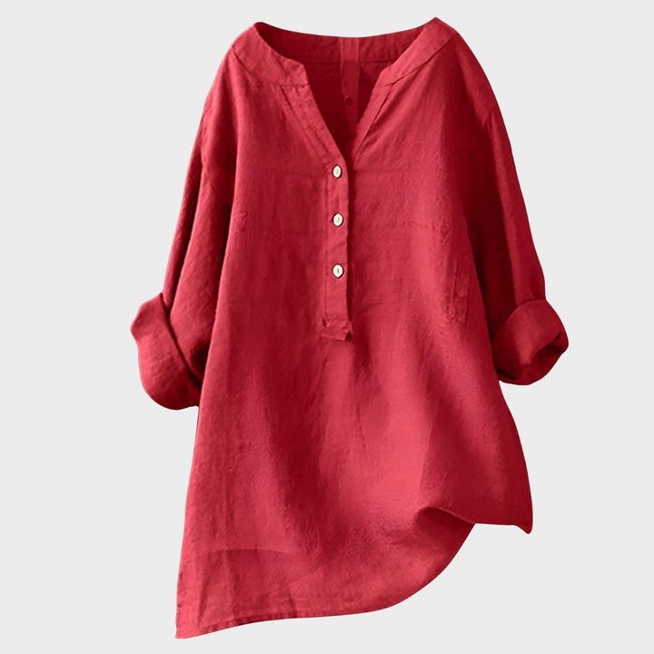 Nina – Sheer Button-Up Shirt
