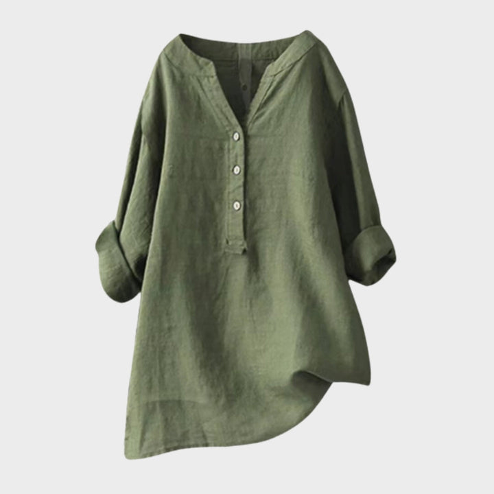 Nina – Sheer Button-Up Shirt