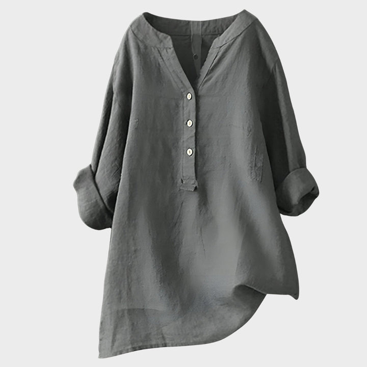 Nina – Sheer Button-Up Shirt