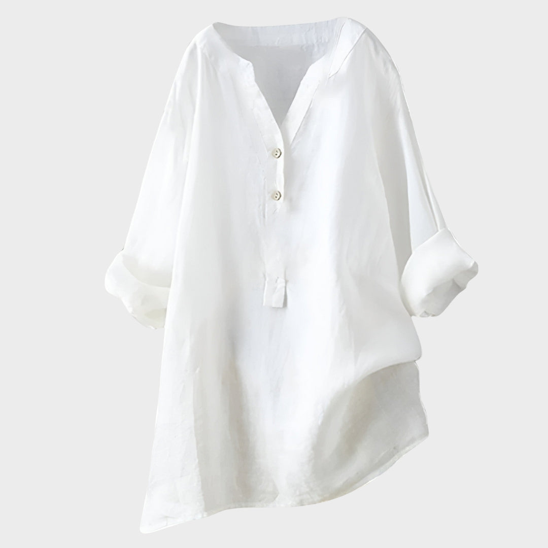 Nina – Sheer Button-Up Shirt