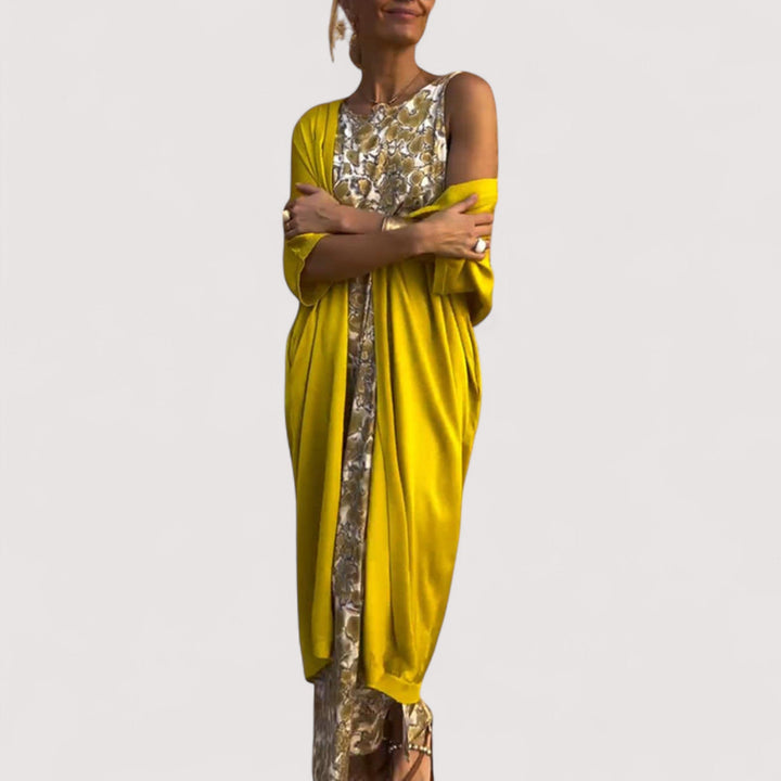 Enya – Elegant Dress with Vest