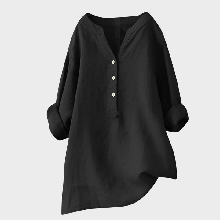 Nina – Sheer Button-Up Shirt