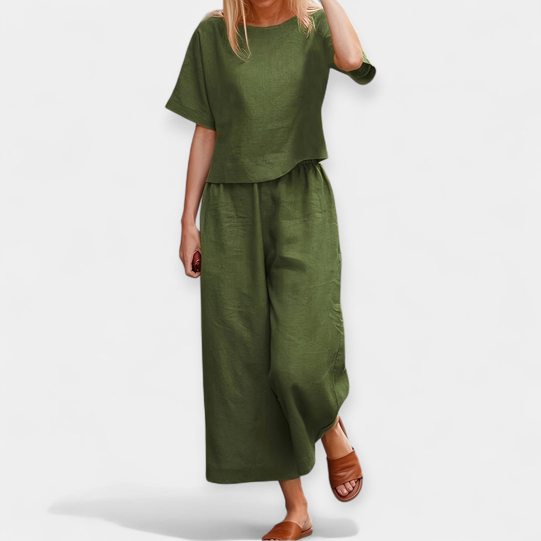 Órla – Airy Short-Sleeve Trouser Set