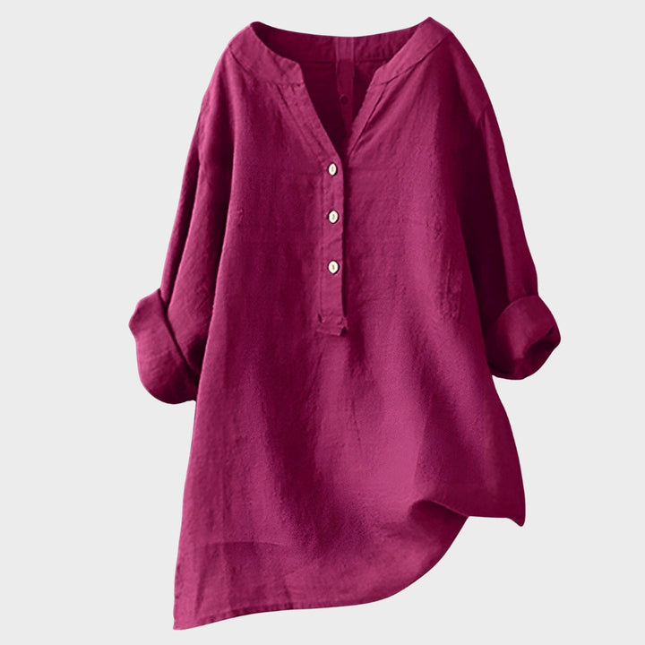 Nina – Sheer Button-Up Shirt