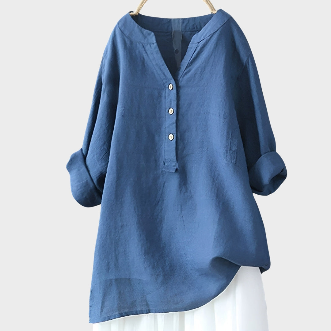 Nina – Sheer Button-Up Shirt