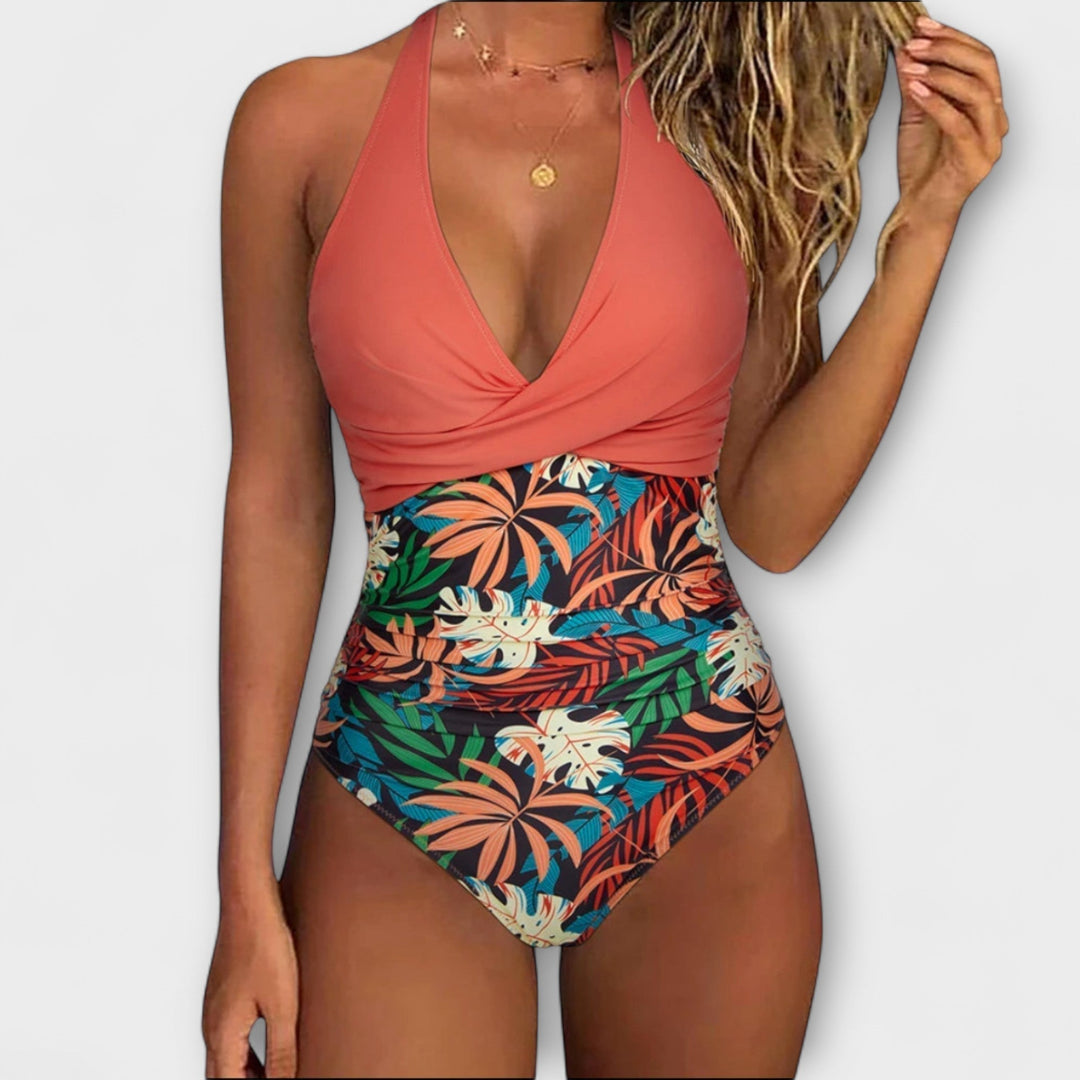 Saoirse – Elegant Swimsuit with V-Neck