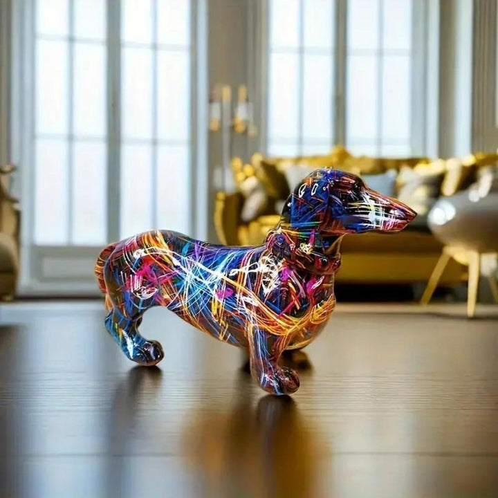 Graffiti Dachshund Figurine