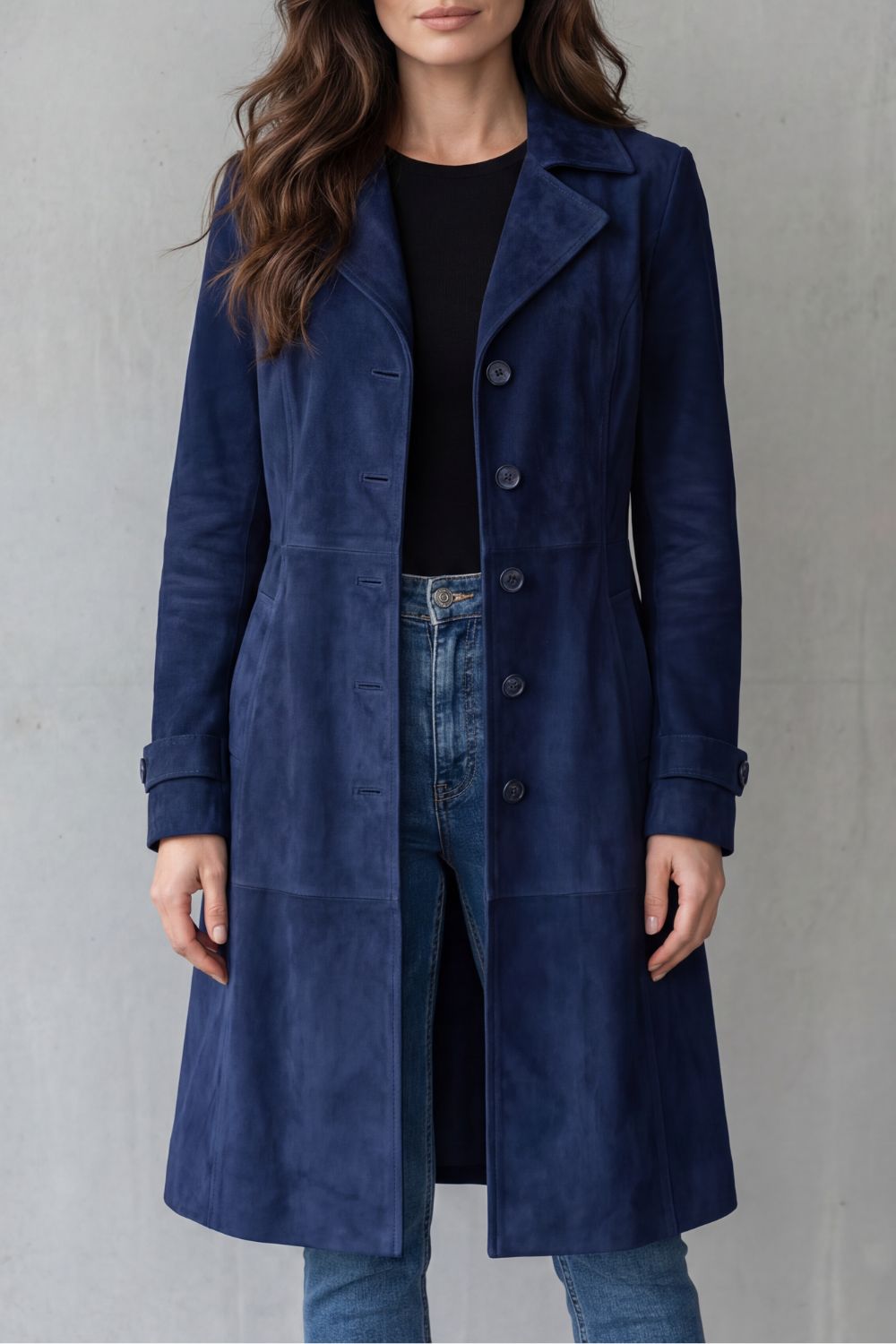 Ciara – Long Velour Coat