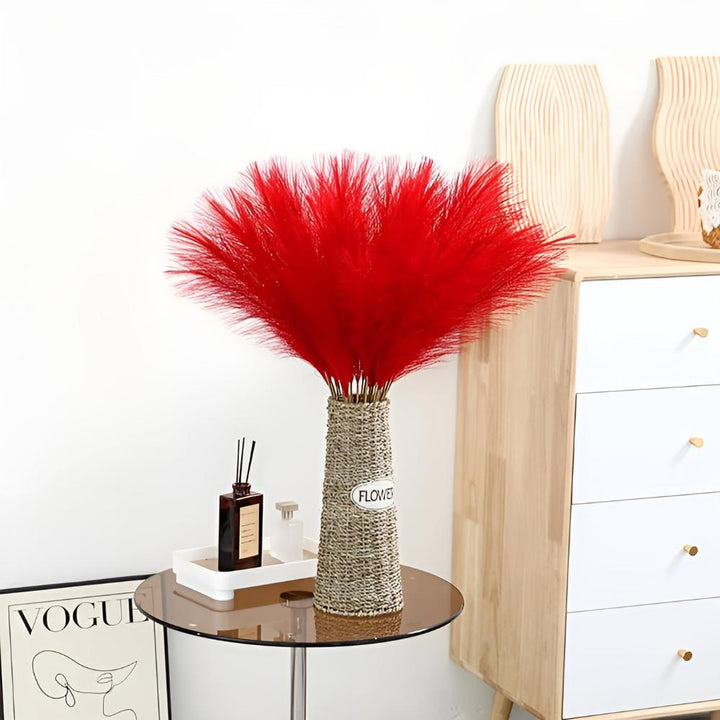 Artificial Pampas Grass – White (Set of 3)