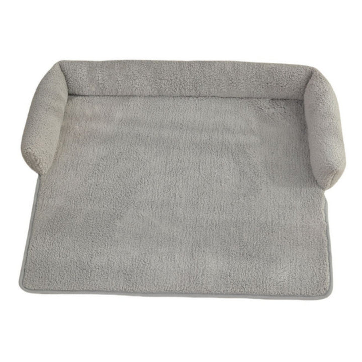 Protective Plush Sofa Cover with Dog Bed