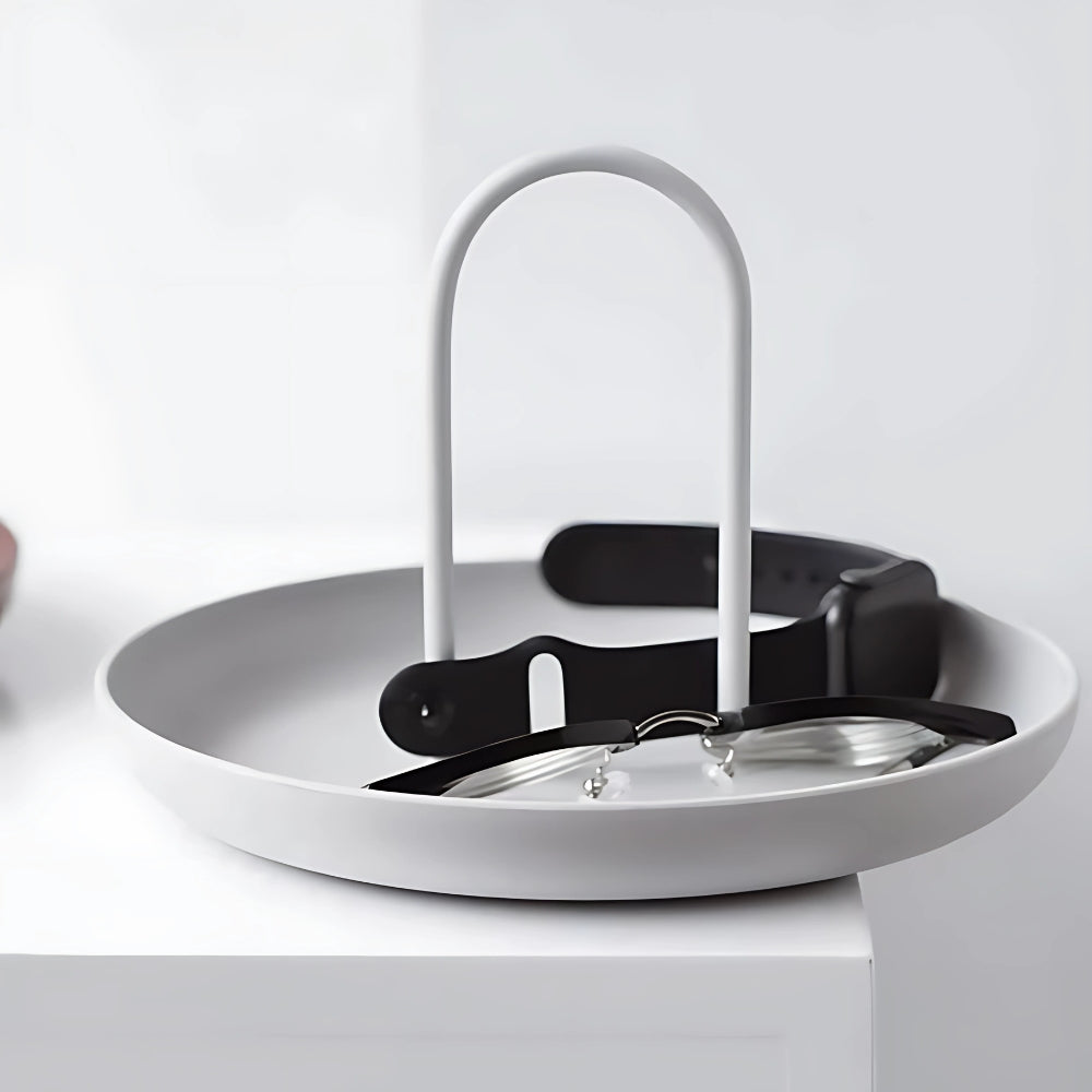 Metal Storage Tray with Handle