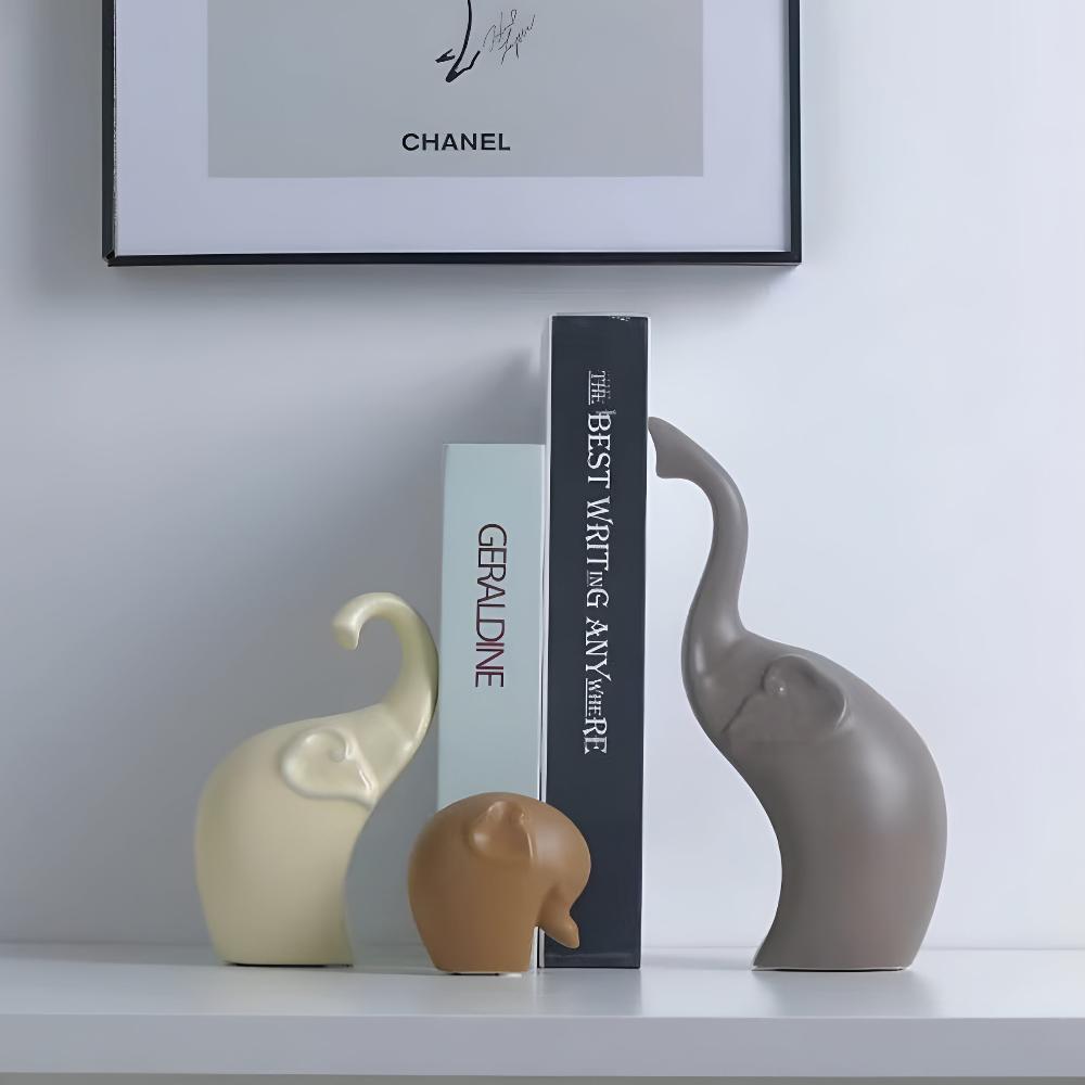 Ceramic Elephant Figurines (Family)