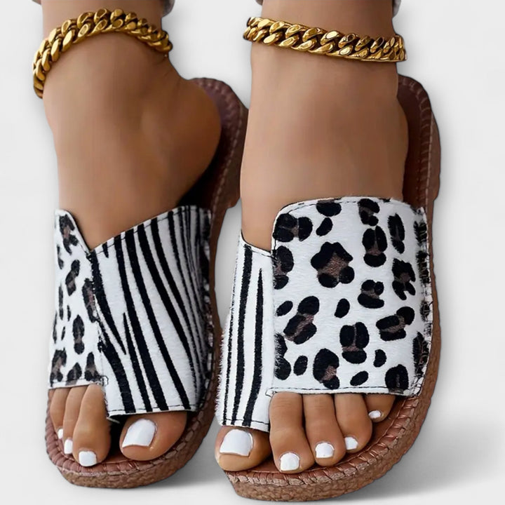 Aoife – Elegant Animal-Print Sandals