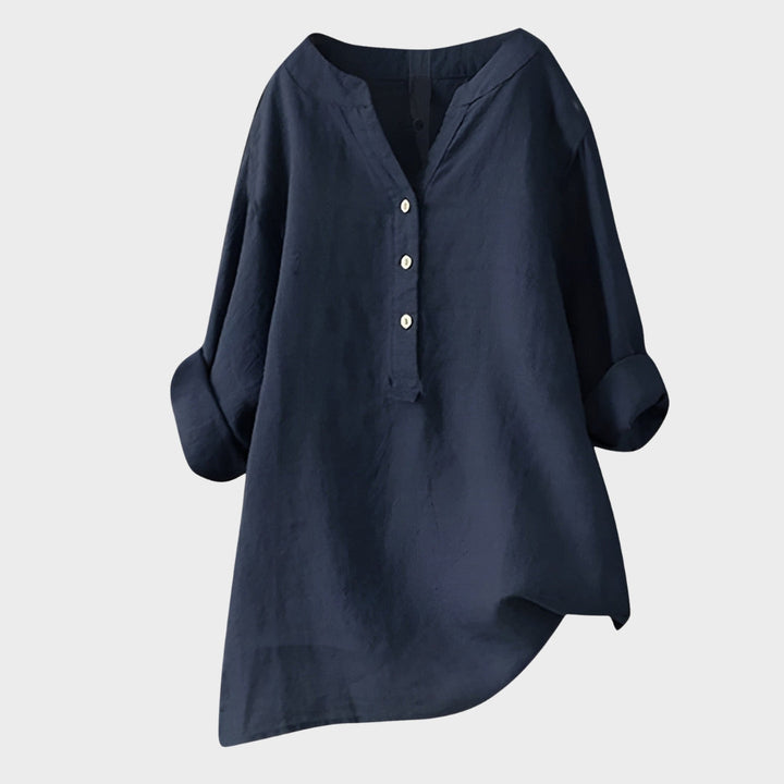 Nina – Sheer Button-Up Shirt