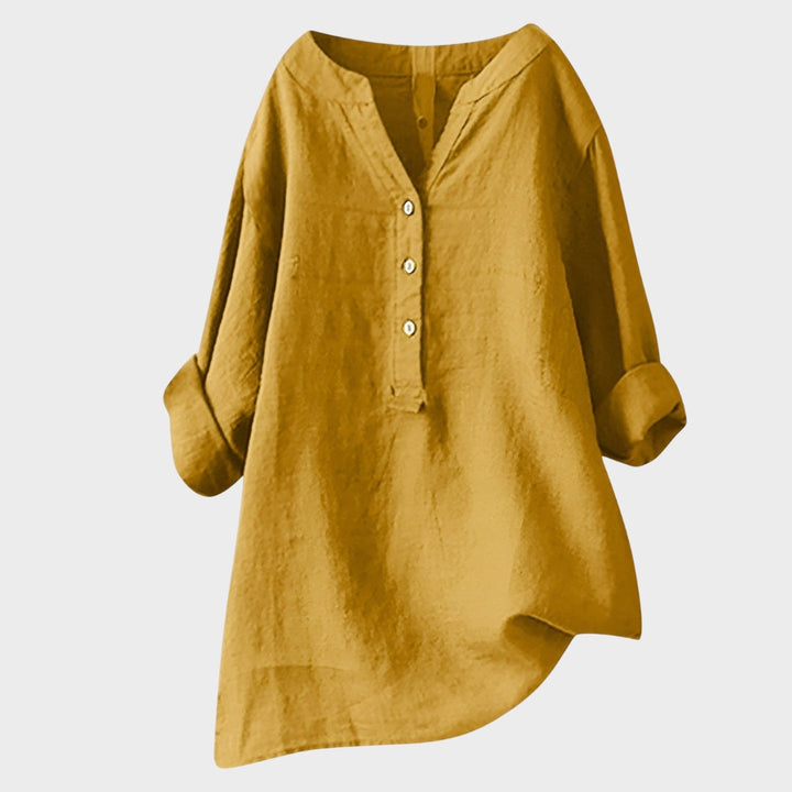 Nina – Sheer Button-Up Shirt