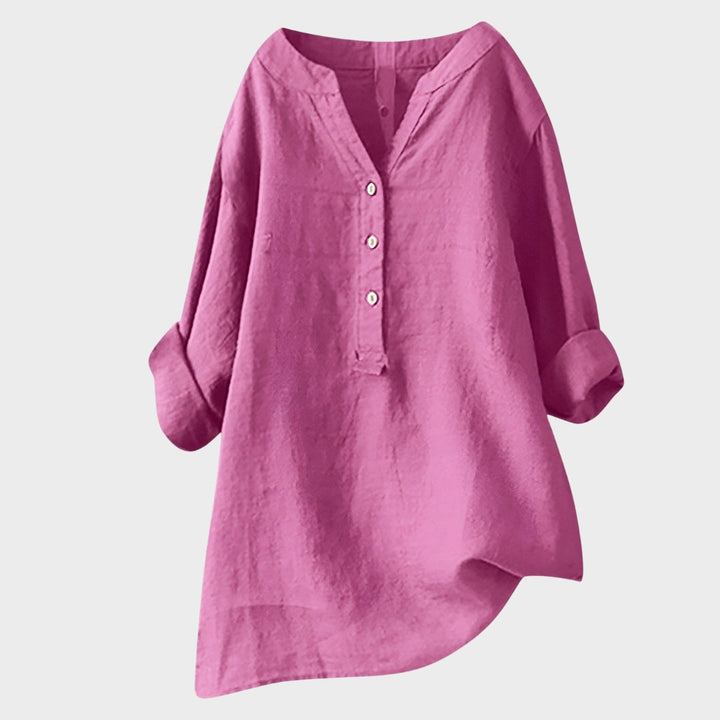 Nina – Sheer Button-Up Shirt