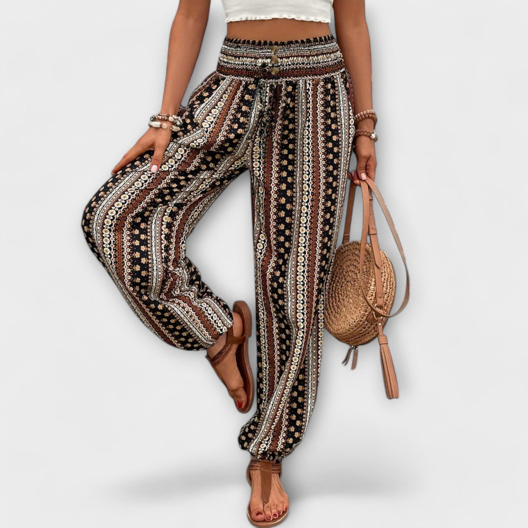Lola – Trousers with Ethnic Patterns
