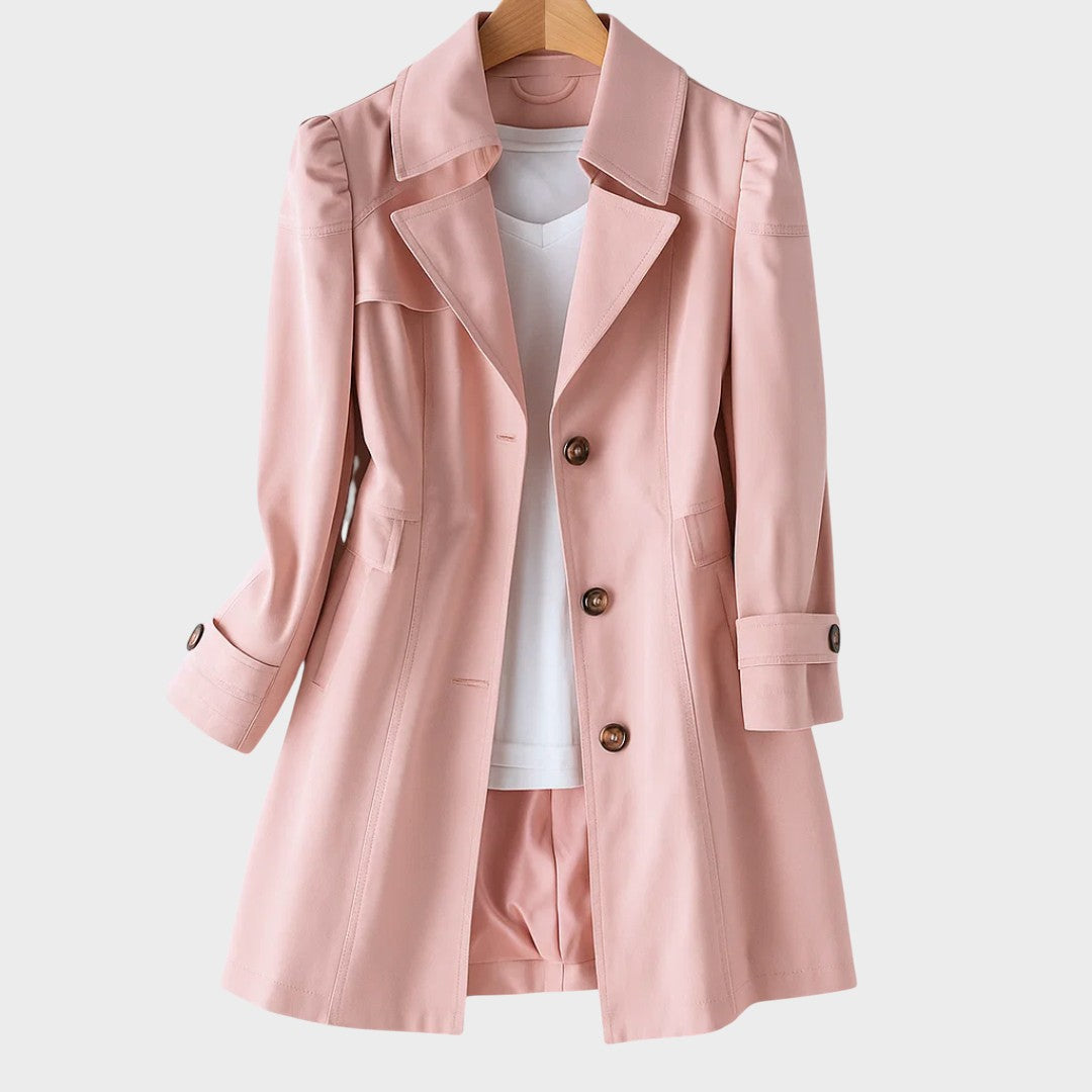 Veselina – Vintage Gabardine Coat