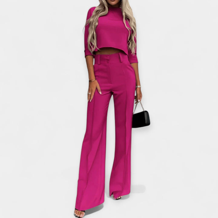 Niamh – Crop Top and Trousers Set