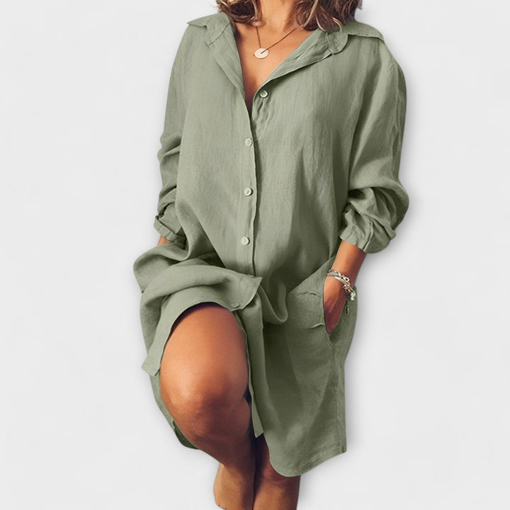 Caoimhe – Casual Linen Blouse