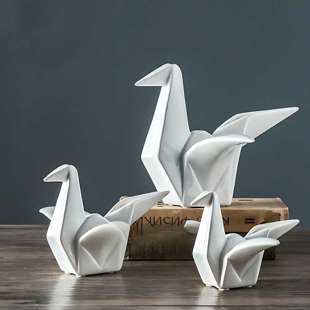 Ceramic Origami Birds (Set)