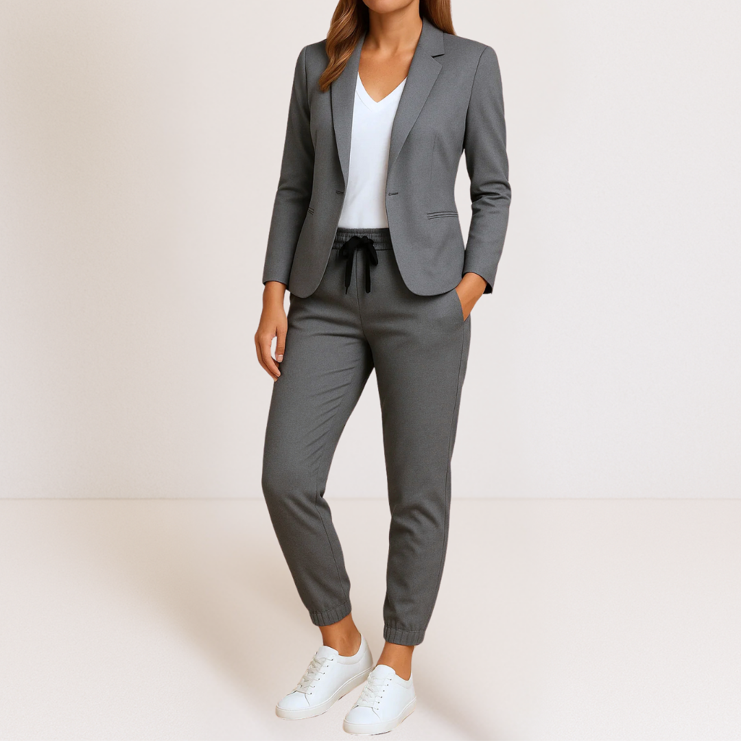 Lorena – Elegant Casual Blazer and Trousers Set