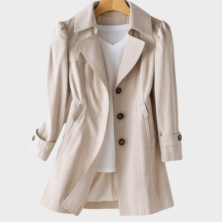 Veselina – Vintage Gabardine Coat