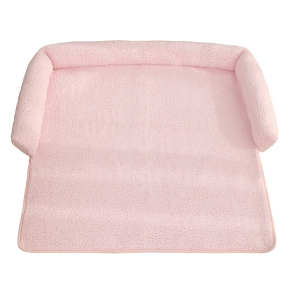 Protective Plush Sofa Cover with Dog Bed