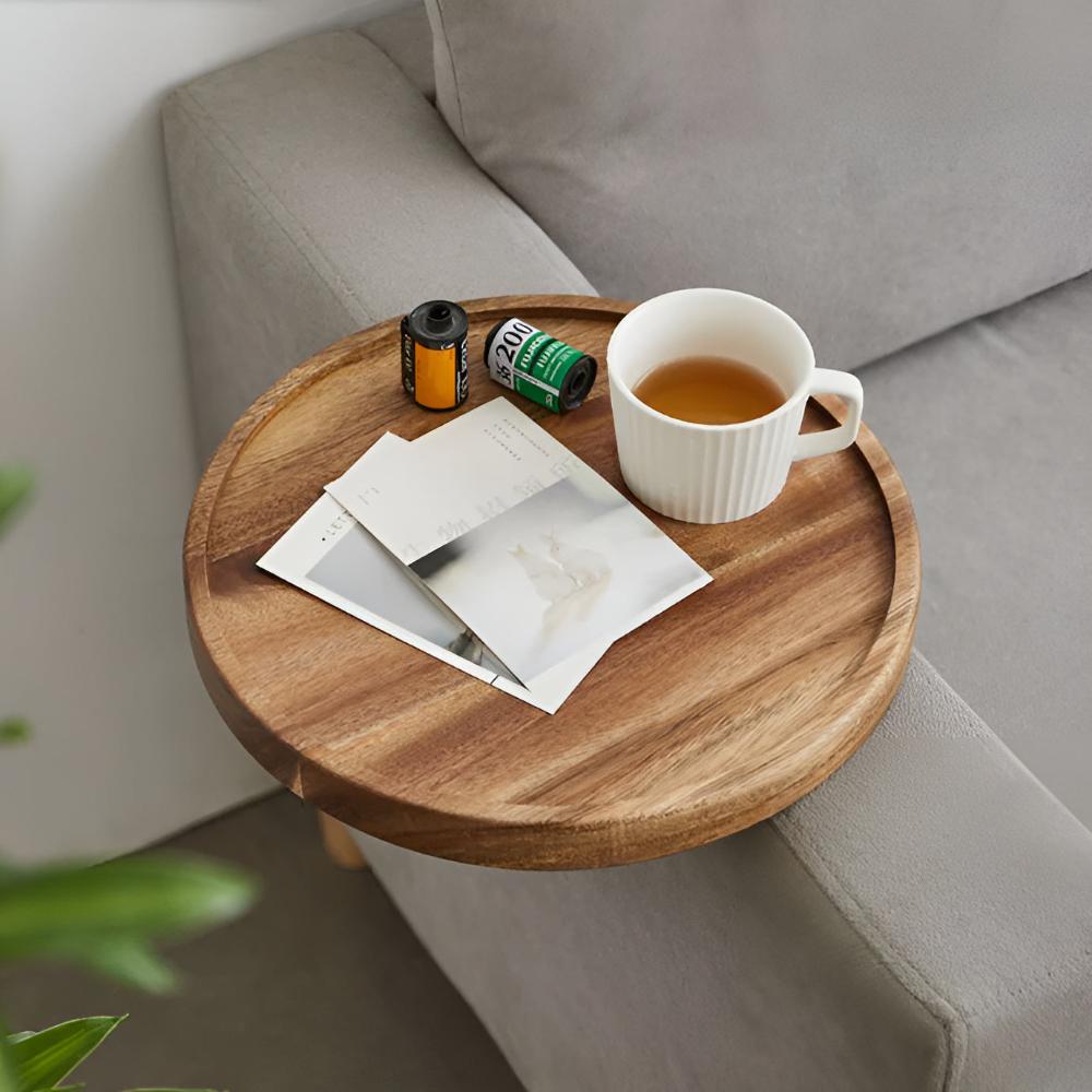 Wooden Sofa Armrest Tray