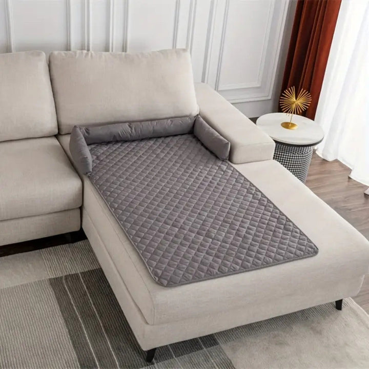 Quilted Protective Sofa Cover with Pet Bed