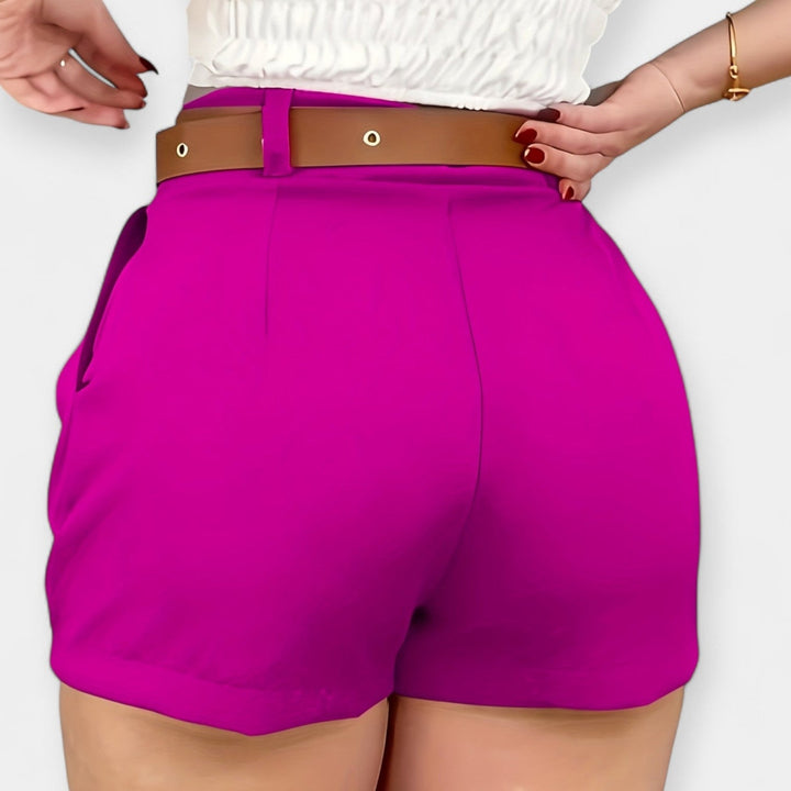 Méabh – High-Waisted Pleated Shorts