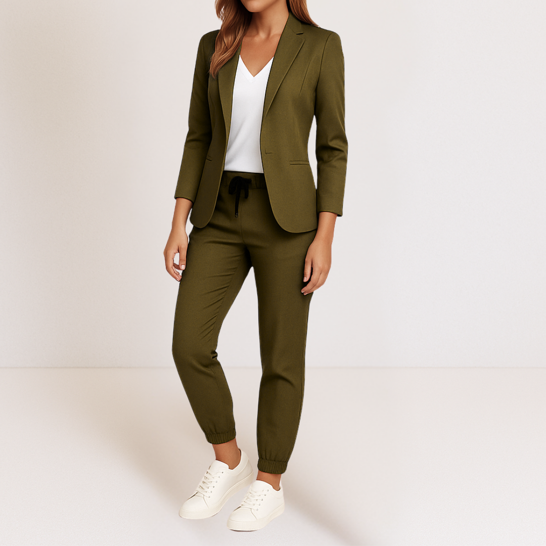 Lorena – Elegant Casual Blazer and Trousers Set