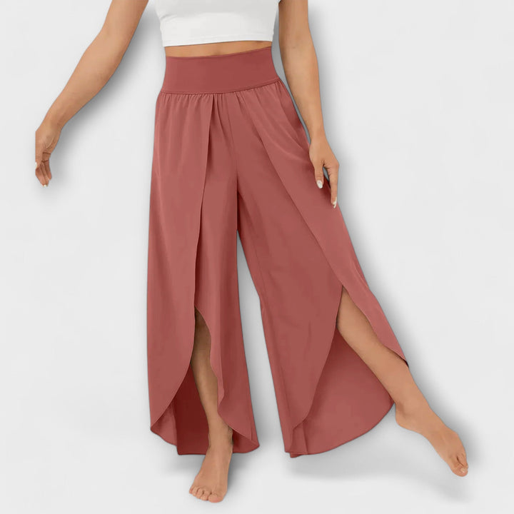 Marica – Fluid Trousers with Slits