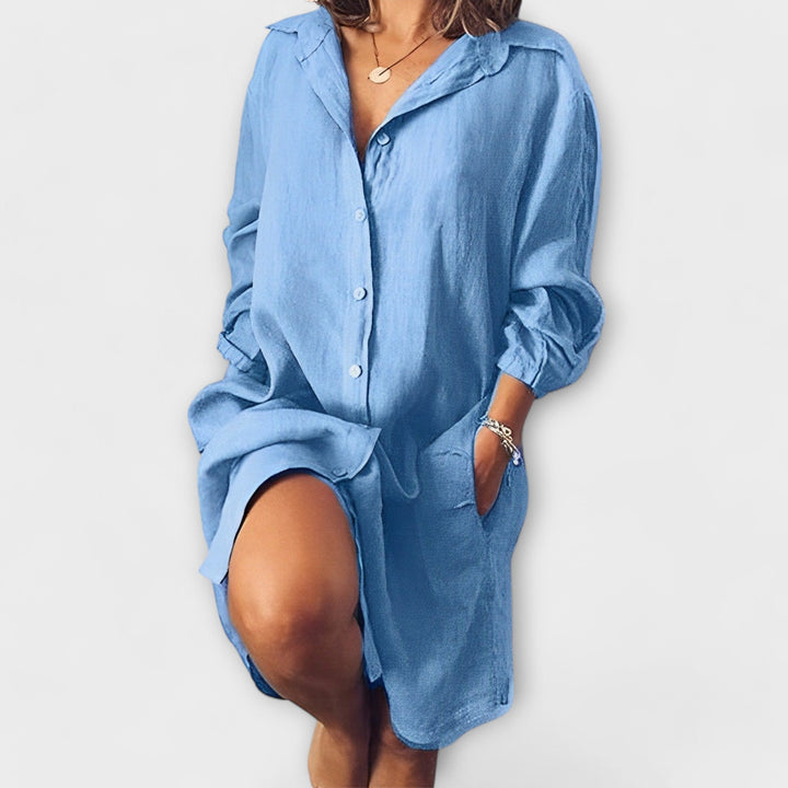 Caoimhe – Casual Linen Blouse