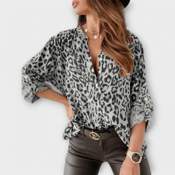 Eabha – Modern Leopard Blouse