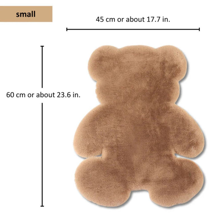 Fluffy Teddy Bear Rug – White