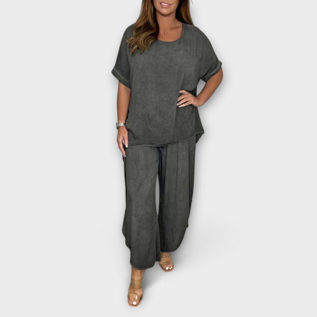 Maria – Two-Piece Linen Set