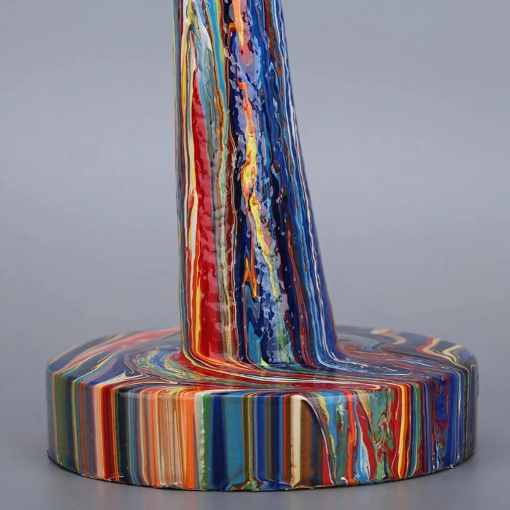 Colourful Thinking Face Sculpture