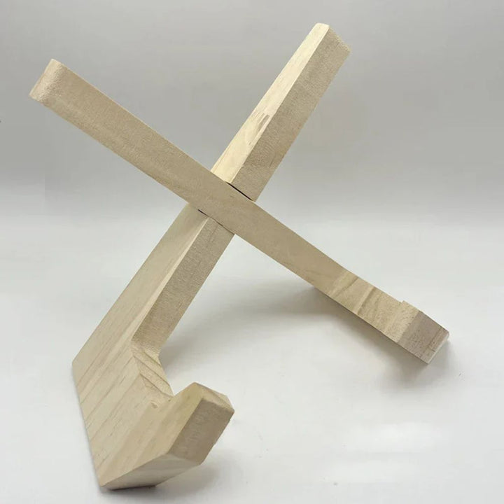 Wooden Book and Tablet Stand