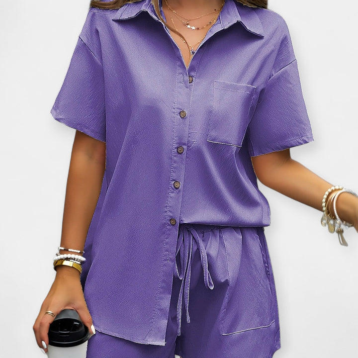 Saoirse – Comfortable Set with Shirt and Shorts