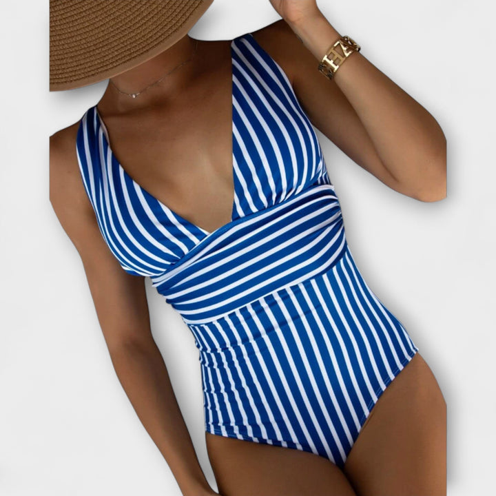 Aurora – Striped Swimsuit