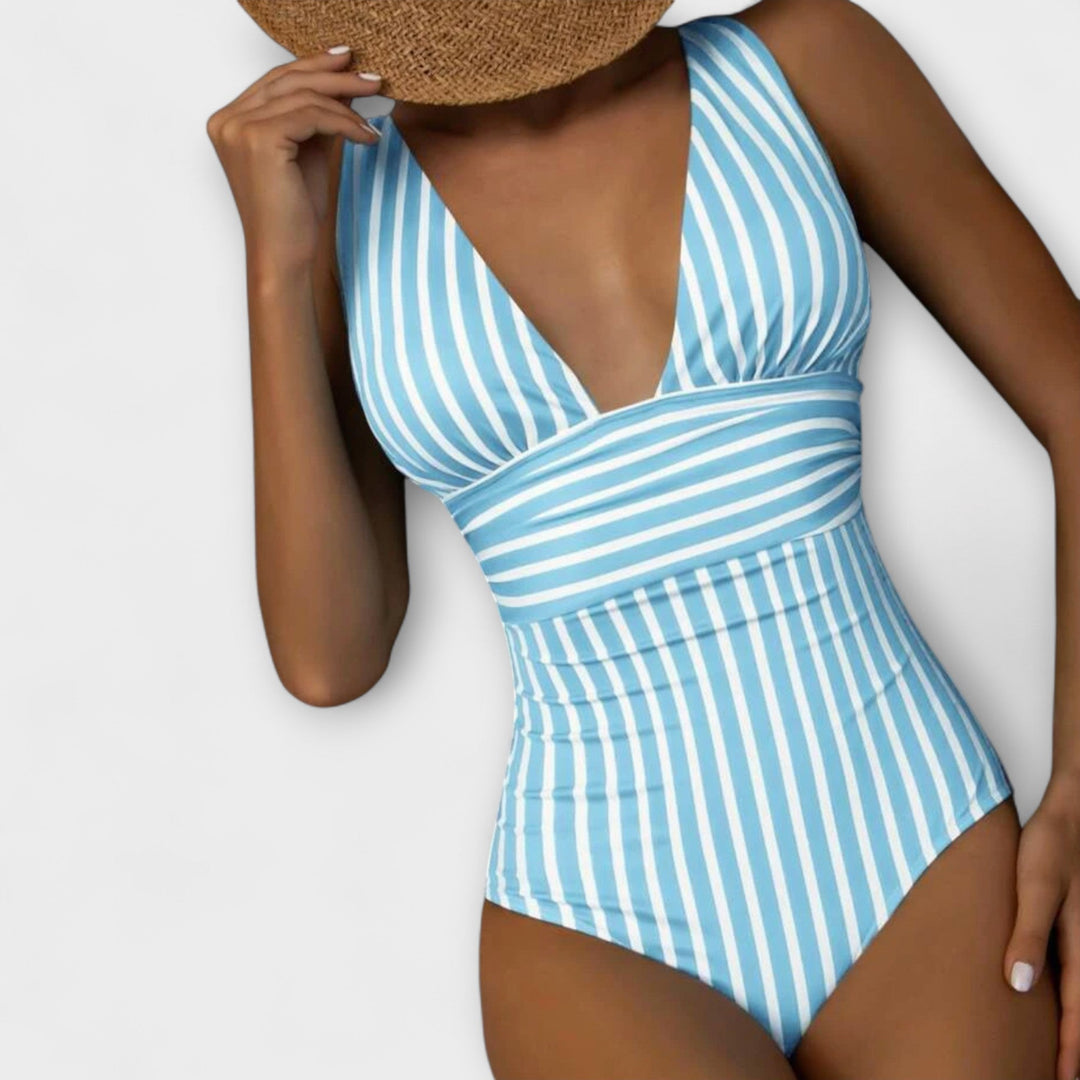Aurora – Striped Swimsuit